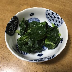 電子レンジで☆小松菜の辛子醤油和え